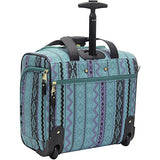 Steve Madden Designer Luggage Collection- 3 Piece Softside Expandable Lightweight Spinner Suitcases- Travel Set includes Under Seat Bag, 20-Inch Carry on & 28-Inch Checked Suitcase (Legends Turquoise)