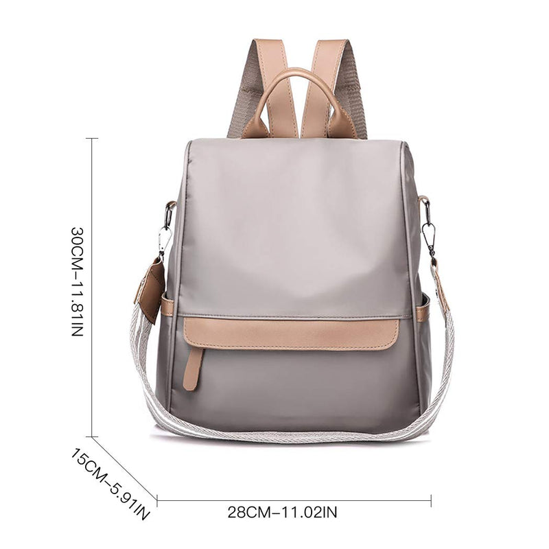 COOFIT Womens Backpack Casual Daypack Anti-theft Backpack Nylon Backpack Small Khaki - backpacks4less.com
