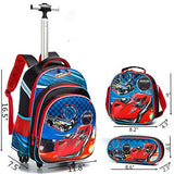 Meetbelify 3Pcs Rolling Backpack for Boys,School Backpack with Wheels for Boys - backpacks4less.com