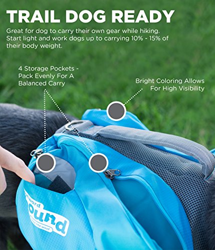 Outward Hound DayPak Blue Dog Saddleback Backpack Large backpacks4less