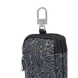 Baggallini womens On the Go Mini Pouch, Midnight Blossom Print, Black US - backpacks4less.com