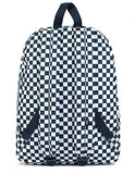 Vans Navy Blue White Checkerboard Old Skool Backpack - backpacks4less.com