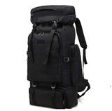 WintMing 70L Large Camping Hiking Backpack Tactical Military Molle Rucksack for Trekking Traveling Oxford Waterproof Mountaineering Pack Large Daypack for Men (Black) - backpacks4less.com