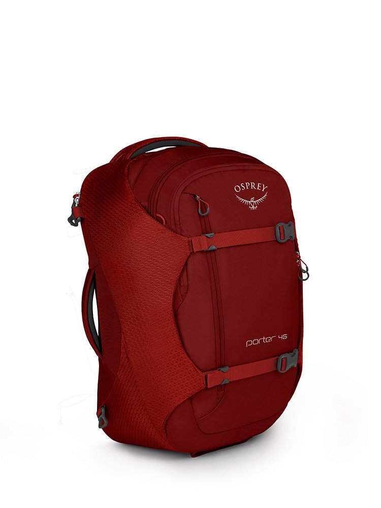 Osprey Packs Porter 46 Travel Backpack, Diablo Red - backpacks4less.com