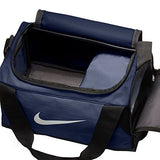 Nike Brasilia (Extra-Small) Duffel Bag NKBA5432 (Midnight Navy/Black/White) - backpacks4less.com