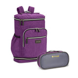 biaggi Zipsak Travel Laptop Backpack - TSA Friendly, Fits 16-inch Notebook, Perfect for Men & Women, College, Business, and Work (Purple)