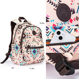 Montana West Bohemian Backpack Ethnic Aztec Geometric Daypack Boho Casual Canvas School Bookbag Travel Shoulder Bag MW1141-9110M-TN - backpacks4less.com