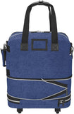 Biaggi Zipsak Boost! Foldable Underseat Carry-On Expands to Full Size Carry-On - Custom Sized Packing Cube Included -(Navy Blue)