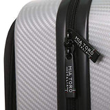 Mia Toro Italy Reggia Hard Side Spinner Luggage 3 Piece Set, Blue, One Size
