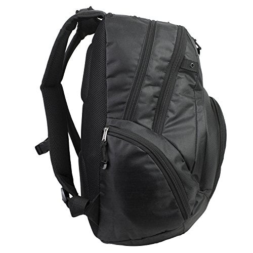 Eastsport Universal Tech Backpack With Front Cooler Pocket, Black - backpacks4less.com