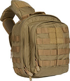 5.11 Rush Moab 6 Tactical Sling Pack Military Molle Backpack Bag, Style 56963, Brown - backpacks4less.com