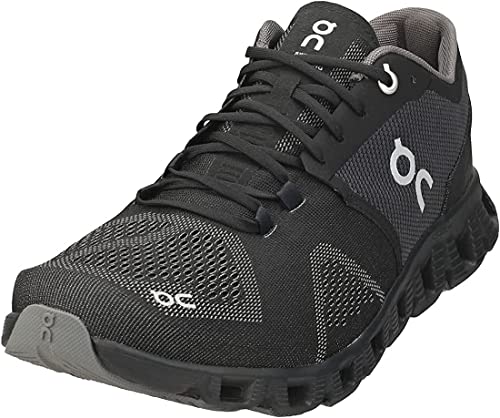 ON Men's Cloud X Sneakers, Black/Asphalt, 12.5 Medium US - backpacks4less.com