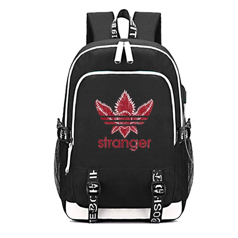 Stranger Things Backpack with USB Charging Port School Boys Girls Bookbag Laptop Backpack for Teens - backpacks4less.com