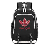 Stranger Things Backpack with USB Charging Port School Boys Girls Bookbag Laptop Backpack for Teens - backpacks4less.com
