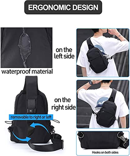 Sling Bags Men Shoulder Backpack Small Crossbody Chest Sling
