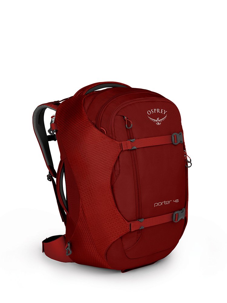 Osprey Packs Porter 46 Travel Backpack, Diablo Red - backpacks4less.com