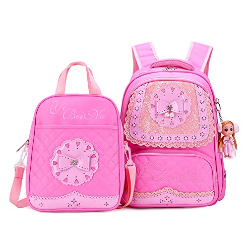 Meetbelify Big Kids School Backpack For Boys Kids Elementary School Bags Out Door Day Pack (pink bag) - backpacks4less.com