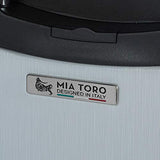 Mia Toro Italy Moda Hardside Spinner Luggage Carry-on, White, One Size