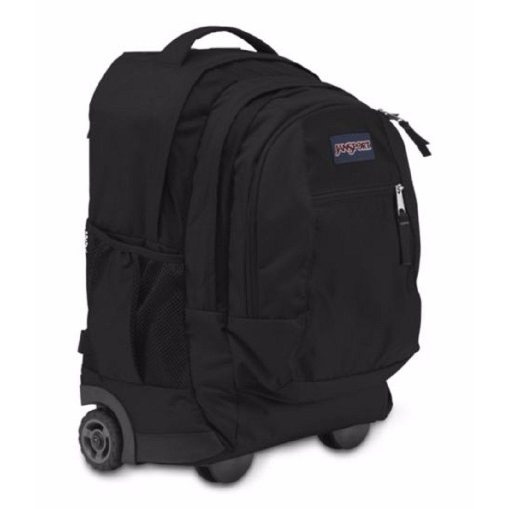 JanSport Driver 8 Core Series Wheeled Backpack (Black/Black) - backpacks4less.com
