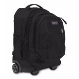 JanSport Driver 8 Core Series Wheeled Backpack (Black/Black) - backpacks4less.com