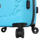 Mia Toro Italy Molded Art Mozaic Hard Side Spinner Luggage 3 Piece Set, Silver, One Size