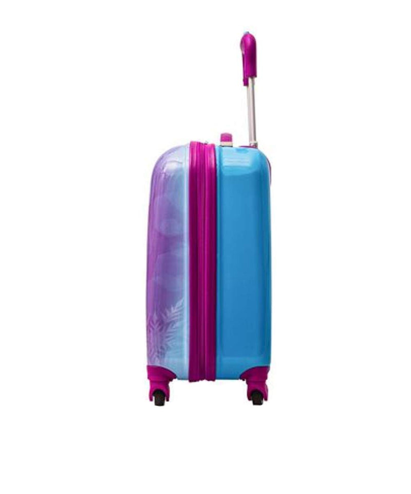 Disney Frozen Hard Side Spinner Trolley 18 Inch Luggage for Kids [Blue] - backpacks4less.com