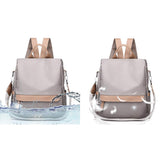 COOFIT Womens Backpack Casual Daypack Anti-theft Backpack Nylon Backpack Small Khaki - backpacks4less.com