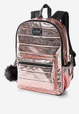 Justice Rose Gold Quilted Backpack