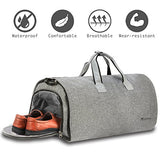 Convertible Garment Bag with Shoulder Strap, Modoker Carry on Garment Duffel Bag for Men Women - 2 in 1 Hanging Suitcase Suit Travel Bags - backpacks4less.com