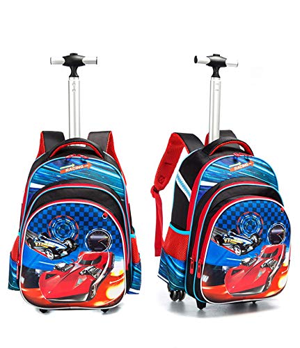 Meetbelify 3Pcs Rolling Backpack for Boys,School Backpack with Wheels for Boys - backpacks4less.com