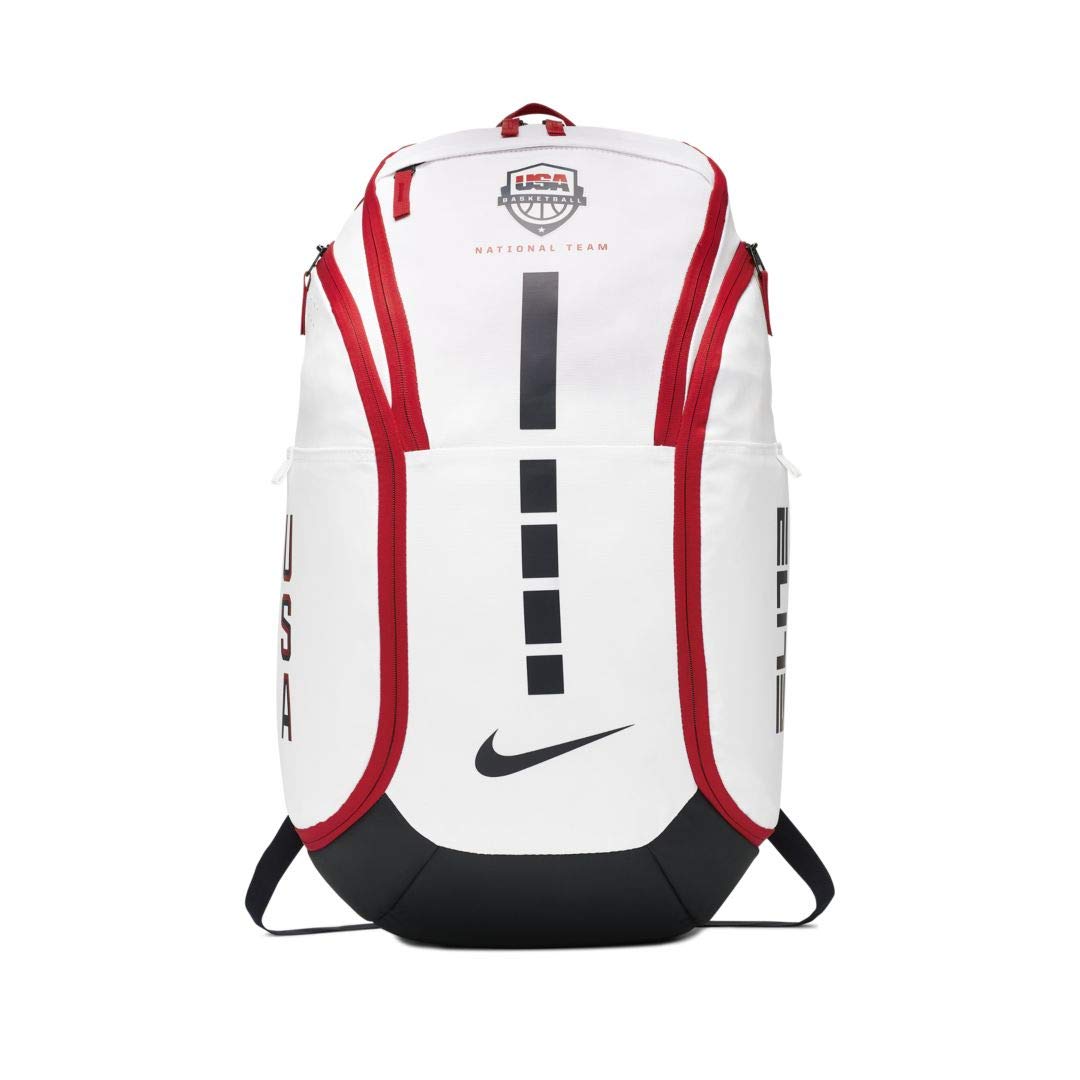 Nike Hoops Elite Pro Backpack (White/Obsidian/Obsidian