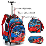 Meetbelify 3Pcs Rolling Backpack for Boys,School Backpack with Wheels for Boys - backpacks4less.com