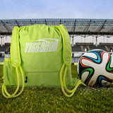 Tigerbro Soccer Backpack Basketball Sackpack with Detachable Mesh Sack Green Football Gear Bag with Nylon Ball Holder Shoe Compartment Waterproof for Boys Girls Women Men - backpacks4less.com