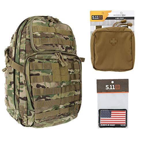 5.11 RUSH24 Tactical Backpack Med First Aid Patriot Bundle