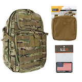 5.11 RUSH24 Tactical Backpack Med First Aid Patriot Bundle - Multicam
