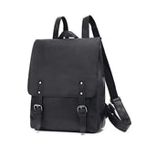 Zebella Womens Vegan Vintage Leather Backpack Faux Leather Laptop Backpack Travel Daypack College Bookbag-Black - backpacks4less.com