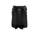 Gucci Men's Backpack Black GG Nylon Drawstring With Leather Trim 510336 1000 - backpacks4less.com