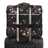 BEBE Women's Valentina-Wheeled Under The Seat Carry-on Bag, Floral Branch, One Size