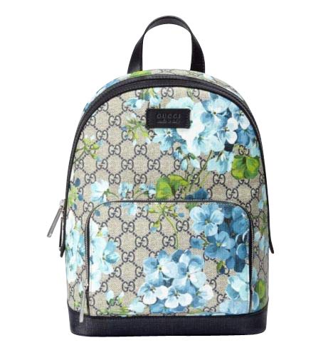 Gucci Unisex Beige/Blue Bloom GG Coated Canvas Small Backpack with Box 427042 8493 - backpacks4less.com