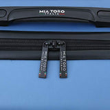 Mia Toro Italy Molded Art Hive Hard Side Spinner Luggage 3 Piece Set, Blue, One Size