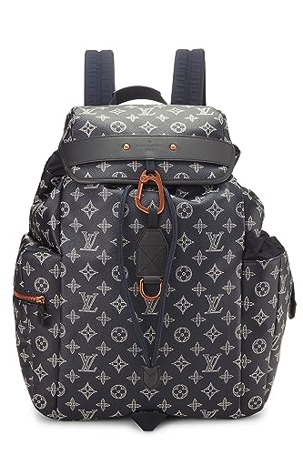 Louis Vuitton, Pre-Loved Navy Monogram Canvas Discovery Backpack, Navy