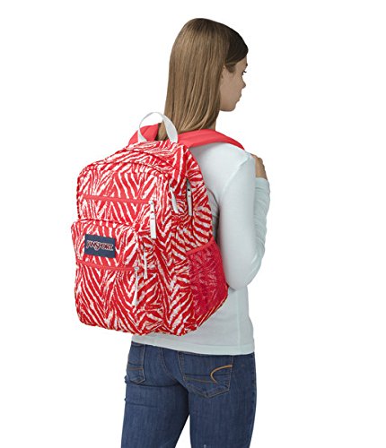 JanSport Unisex Big Student Coral Peaches Wild Heart One Size - backpacks4less.com