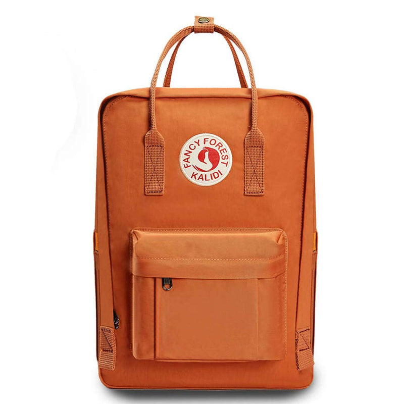 KALIDI Casual Backpack for Women,15 Inches Laptop Classic Backpack Camping Rucksack Travel Outdoor Daypack College School Bag, Orange - backpacks4less.com