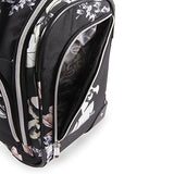 BEBE Women's Valentina-Wheeled Under The Seat Carry-on Bag, Telescoping Handles, Black Floral, One Size