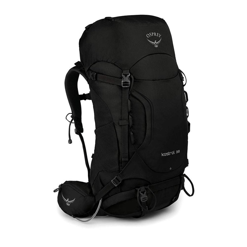 Osprey Packs Kestrel 38 Backpack, Black, Small/Medium - backpacks4less.com