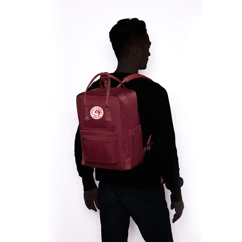 KALIDI Casual Backpack for Women,15 Inches Laptop Classic Backpack Camping Rucksack Travel Outdoor Daypack College School Bag (Wine Red) - backpacks4less.com