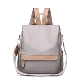 COOFIT Womens Backpack Casual Daypack Anti-theft Backpack Nylon Backpack Small Khaki - backpacks4less.com