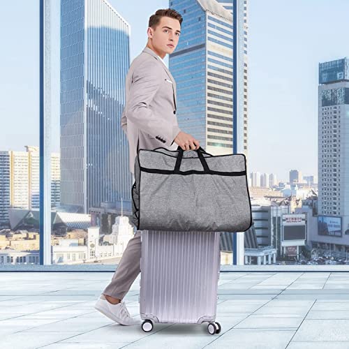 MISSLO 43" Heavy Duty Hanging Garment Bags for Travel Suit Bag for Men Waterproof Oxford Fabric Suit Cover for Traveling Monogrammed Closet Clothes Storage - backpacks4less.com