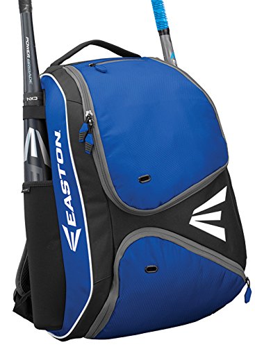 EASTON E210BP Bat & Equipment Backpack Bag | Baseball Softball | 2020 | Royal | 2 Bat Sleeves | Smart Gear Storage Shelf | Vented Shoe Pocket | Valuables Pocket | Fence Hook - backpacks4less.com