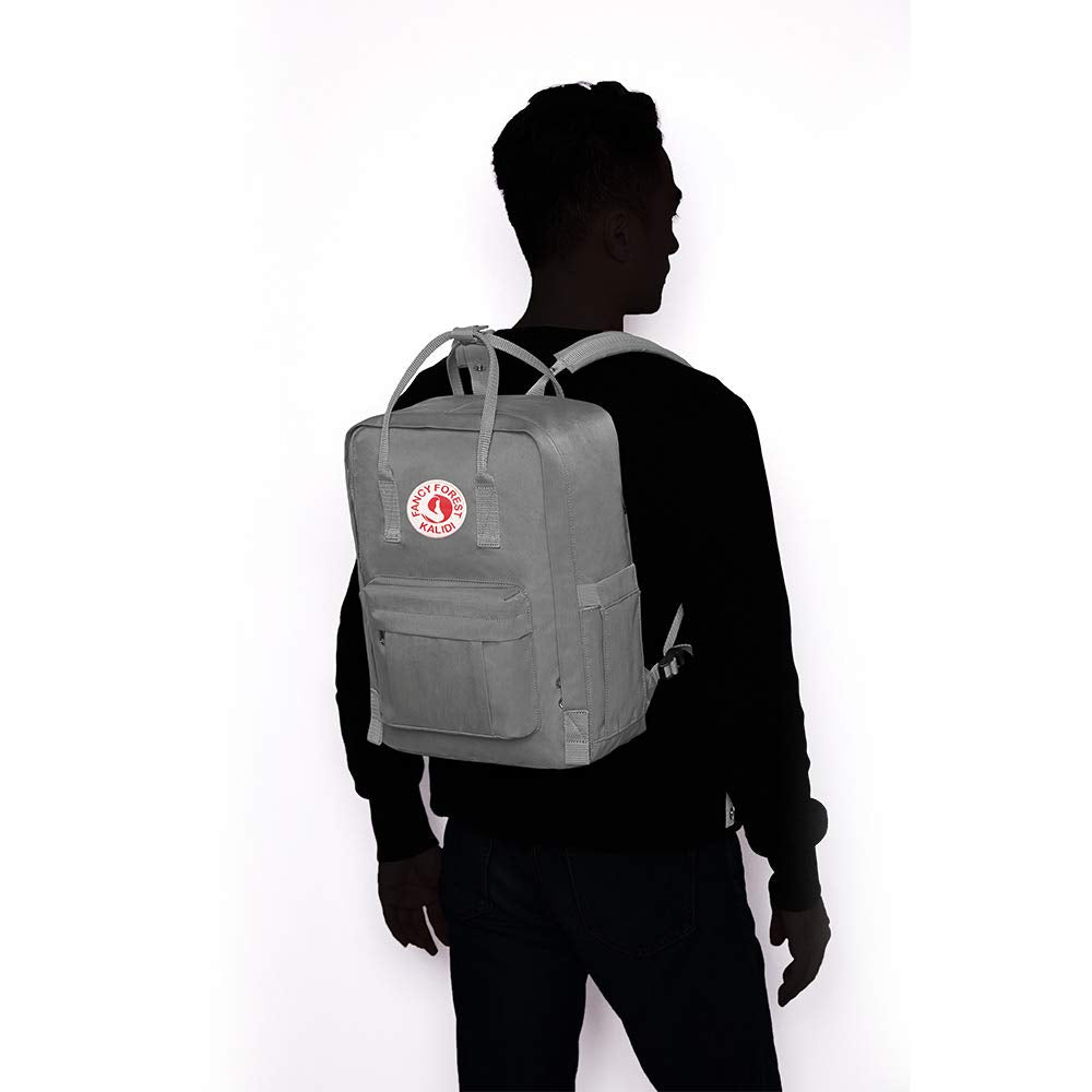 backpack 15 laptop luggage casual bags grey KALIDI Casual Backpack for Women,15 Inches Laptop Classic Backpack Camping Rucksack Travel Outdoor Daypack College School Bag (Grey)